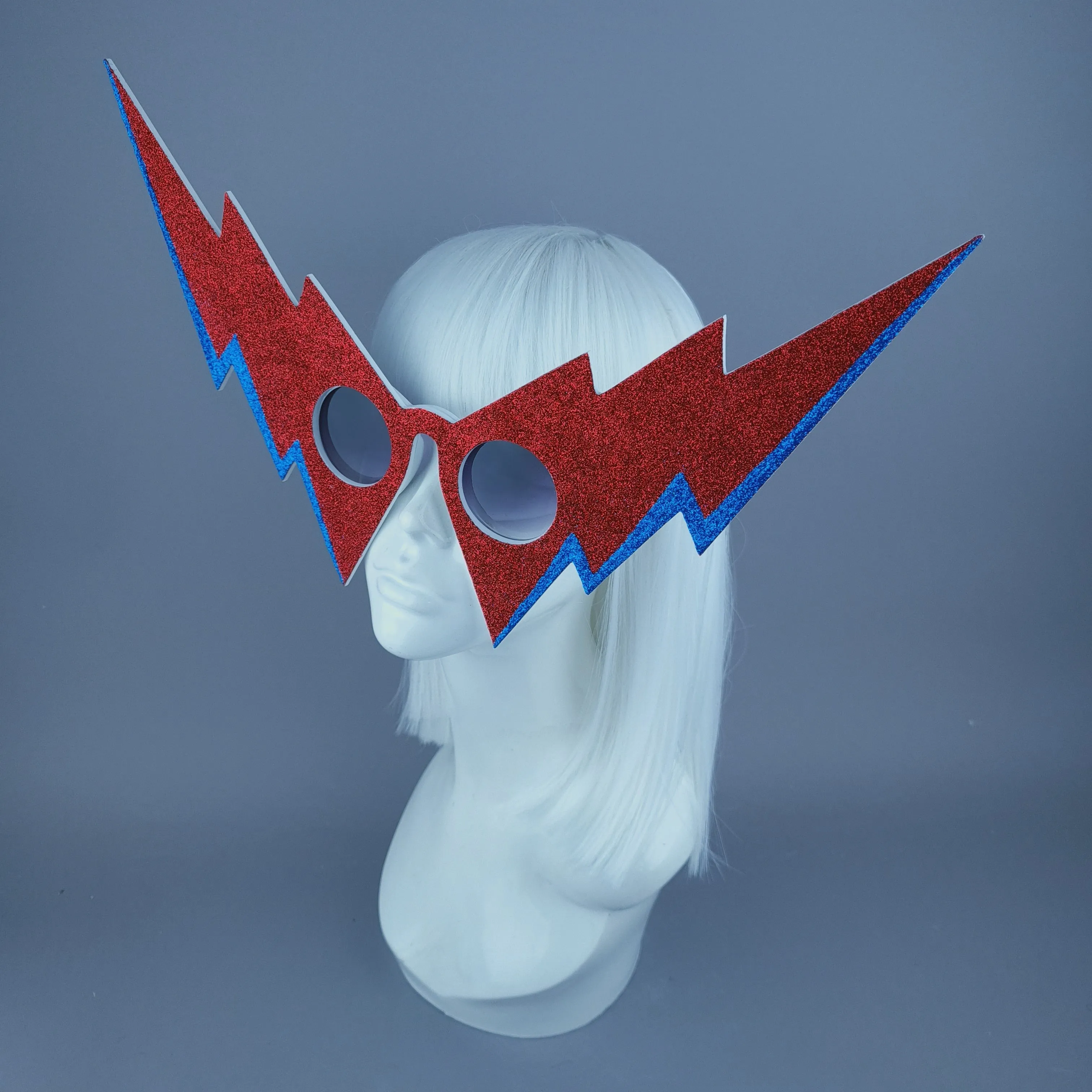 "Jean Genie" David Bowie Inspired Lightning Bolt Sunglasses