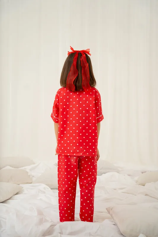 Red Polka Nightsuit