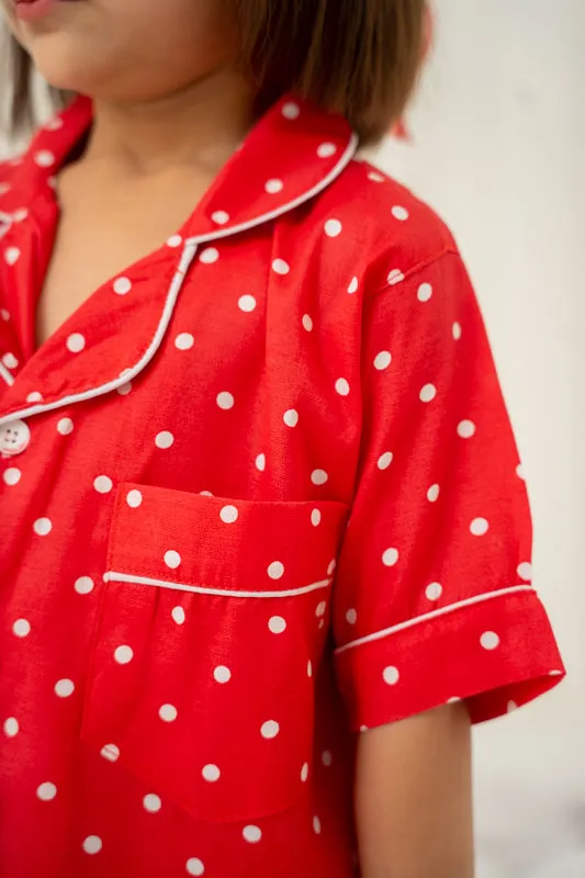 Red Polka Nightsuit