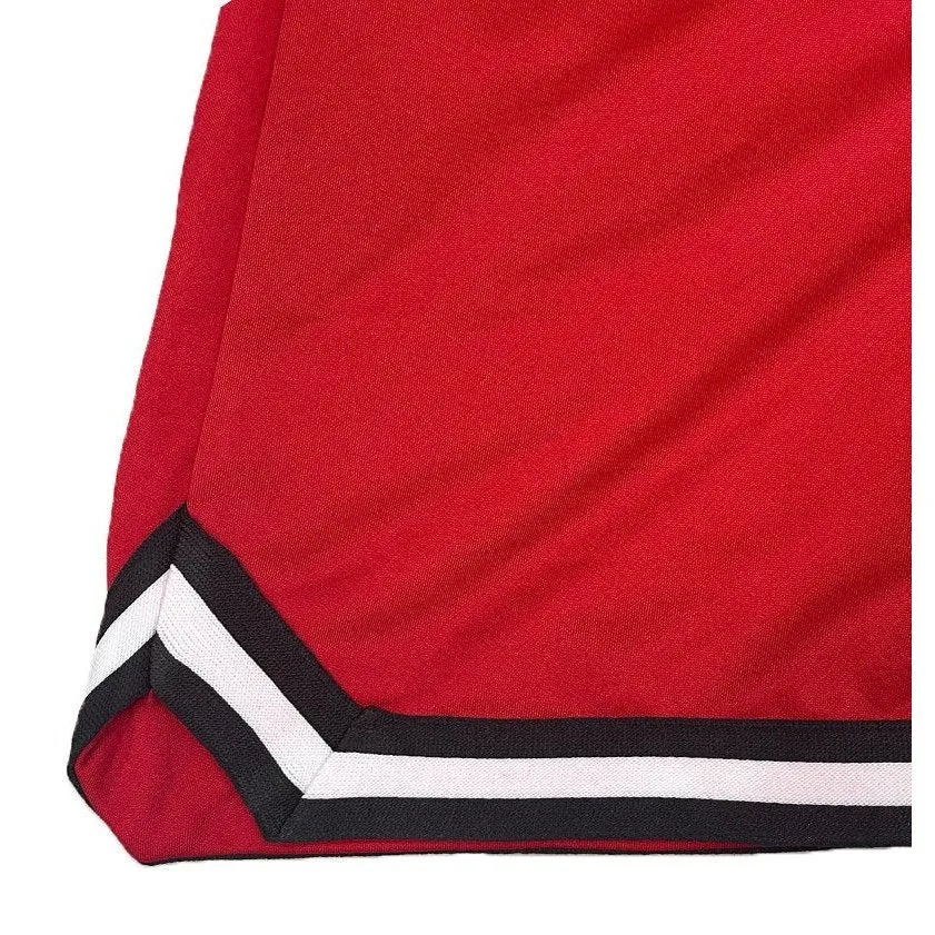 Red Striped Basketball Shorts