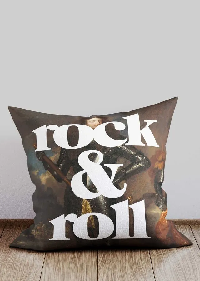 Rock & Roll Altered Art Cushion