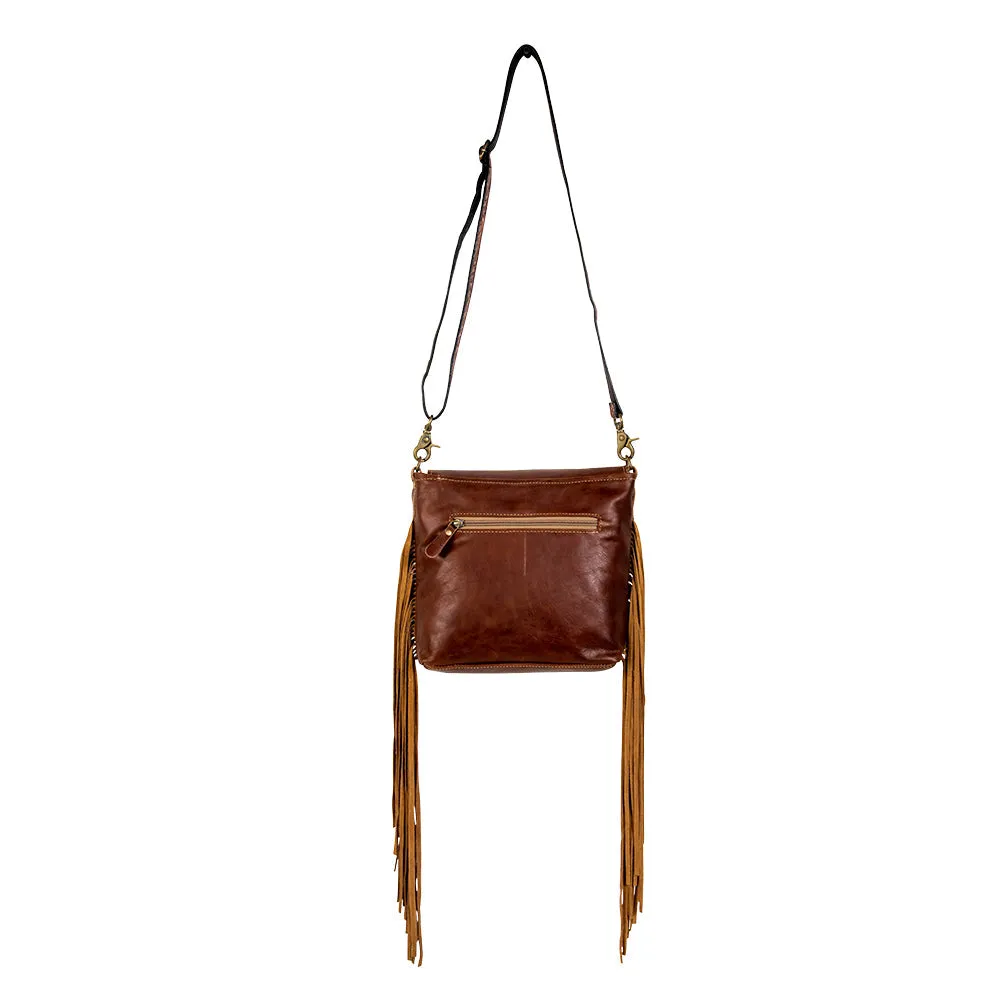 Roswell Way Fringed Hand-Tooled Bag