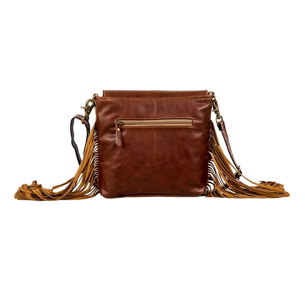 Roswell Way Fringed Hand-Tooled Bag