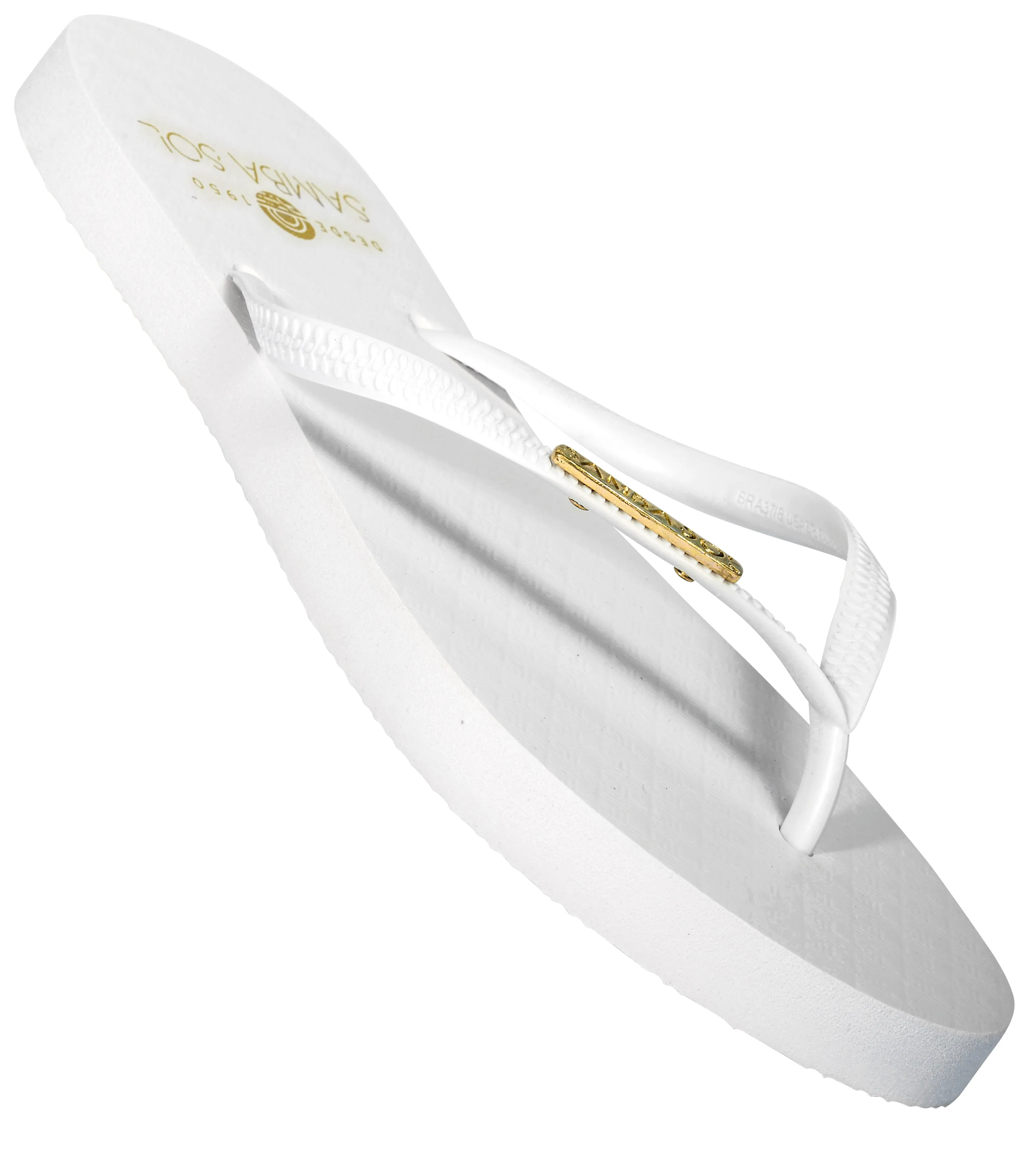 Samba Sol Women's Fashion Collection Flip Flops - Classic White