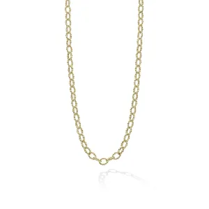 Signature Caviar 18K Gold Petite Link Necklace