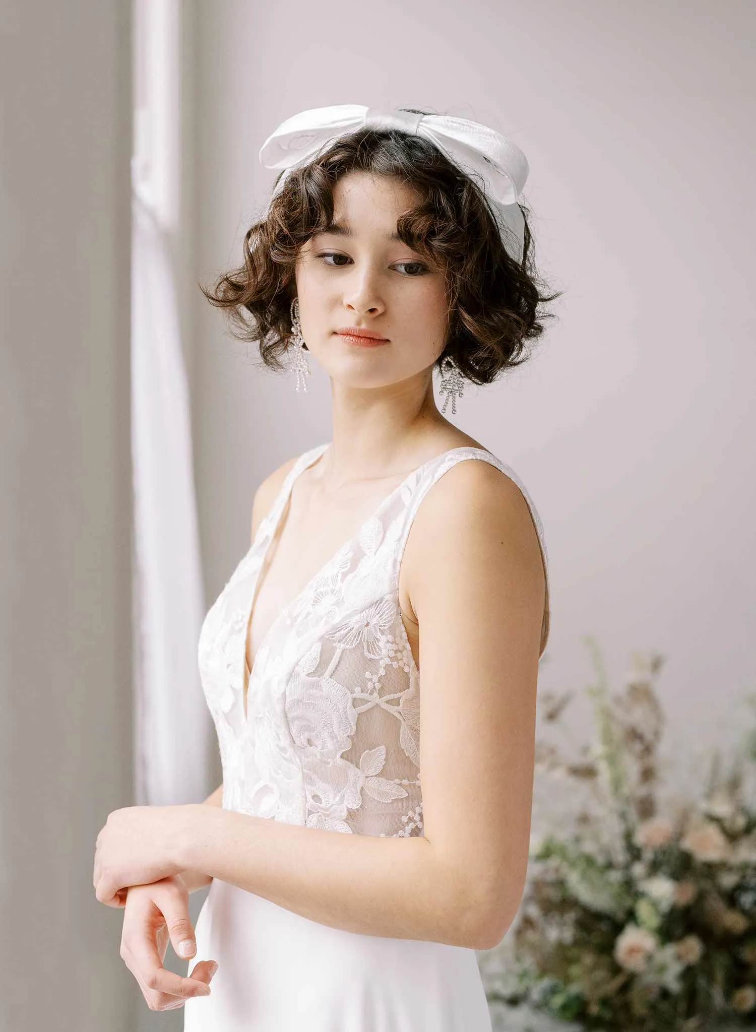 Silk bridal headband - Style #2354