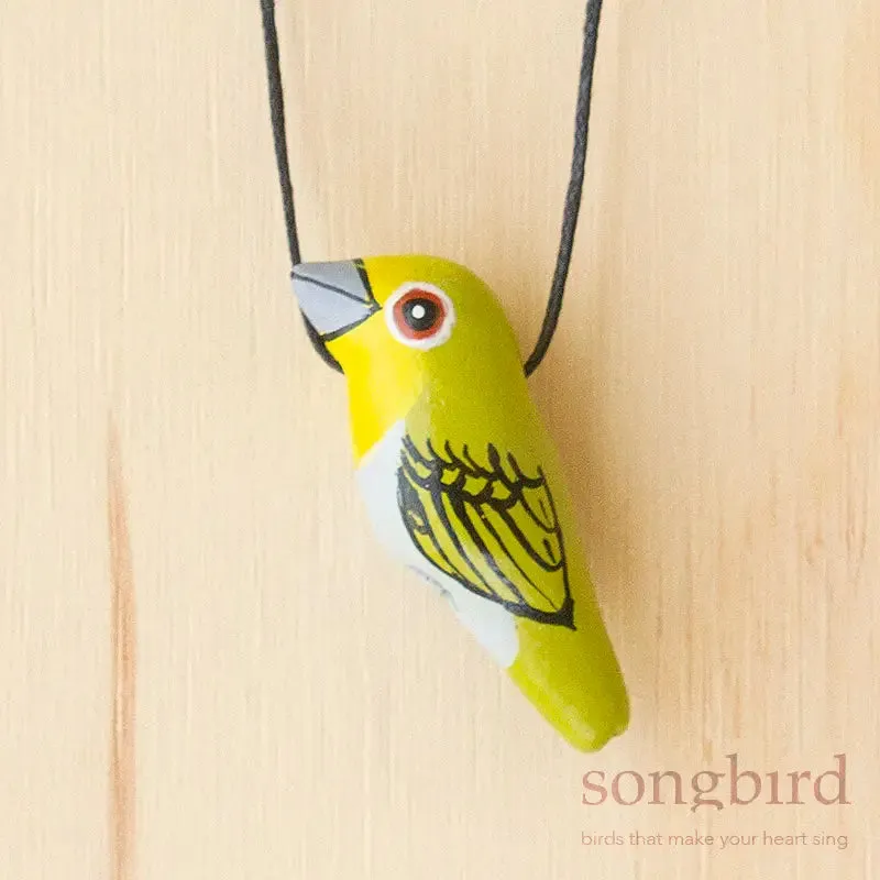 Songbird Whistle Necklaces - Silvereye