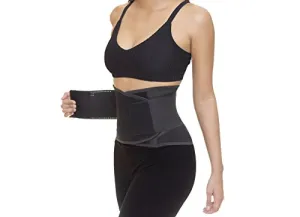 Sparkbeauty Waist Trainer - Lumbar Support - Exercise Brace - Weight Loss - Fat Trimmer - Mesh Breathable - Bag Included (Large, Black)