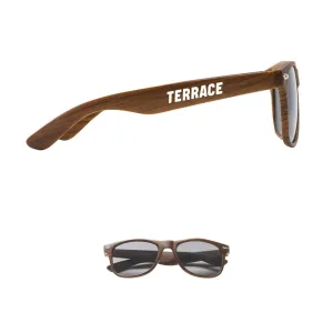 Terrace Wood Look Sunglasses