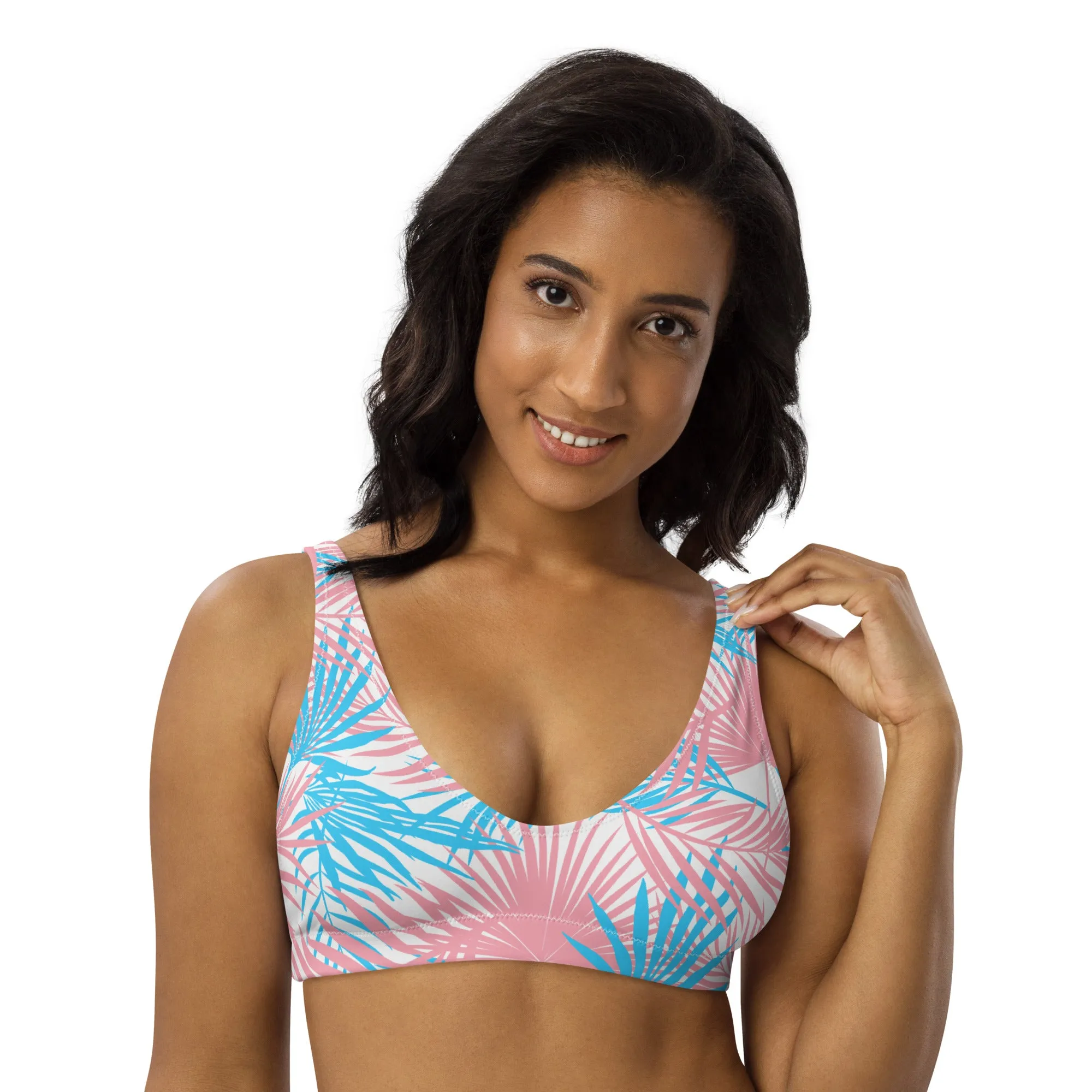 Transgender Palm Athletic Bikini Top