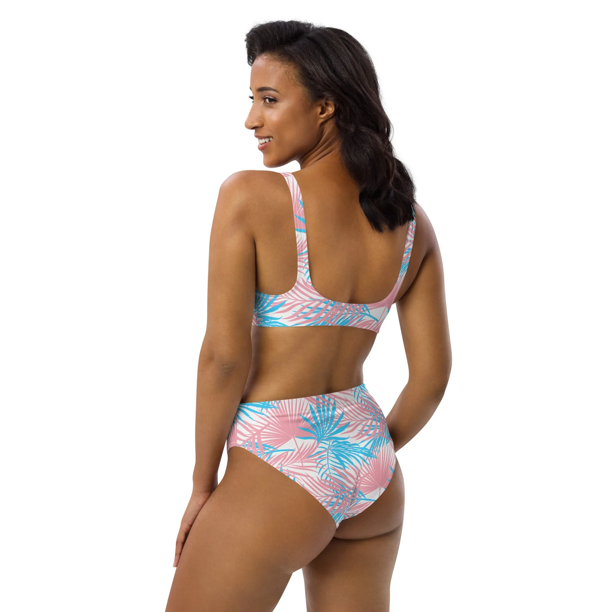 Transgender Palm High-Waisted Athletic Bikini Bottom