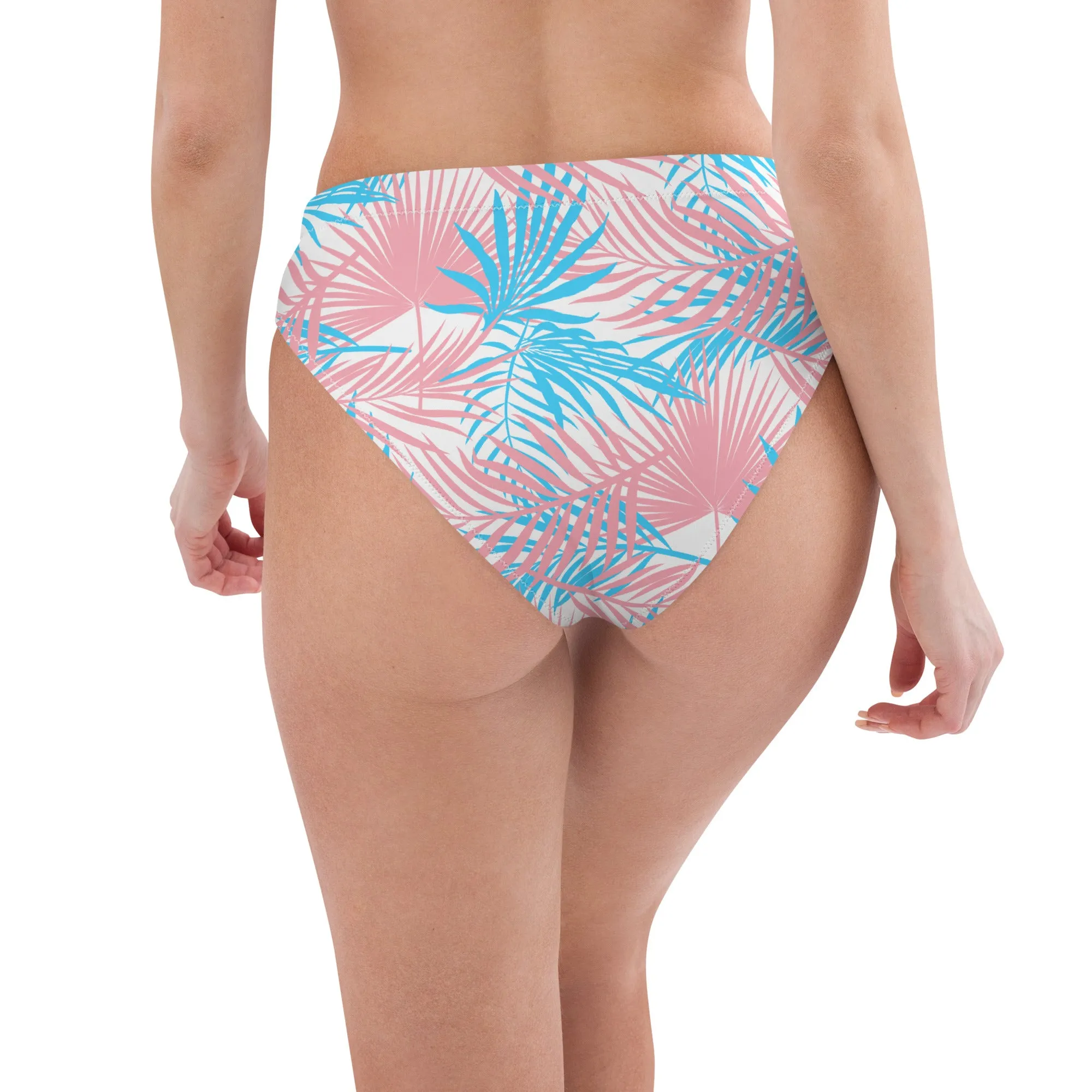 Transgender Palm High-Waisted Athletic Bikini Bottom