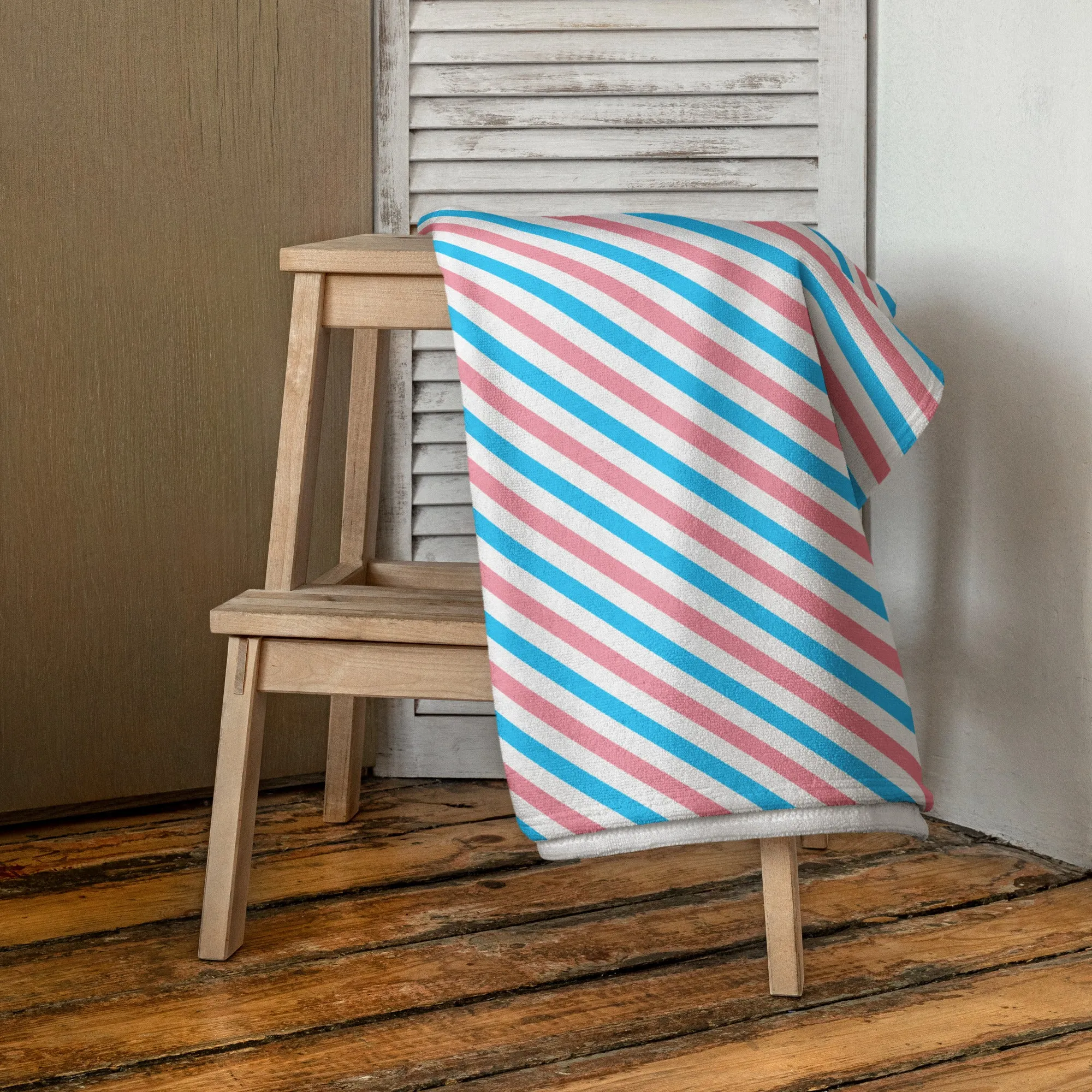 Transgender Stripe Beach Towel