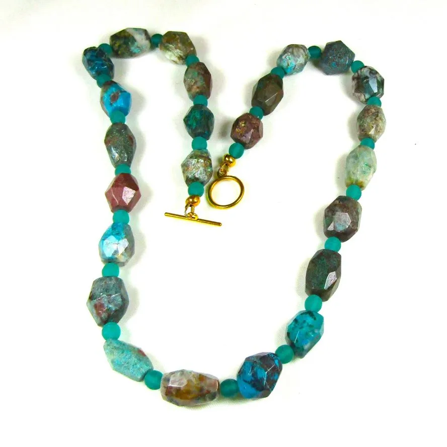 Unique Gemstone Nugget Necklace