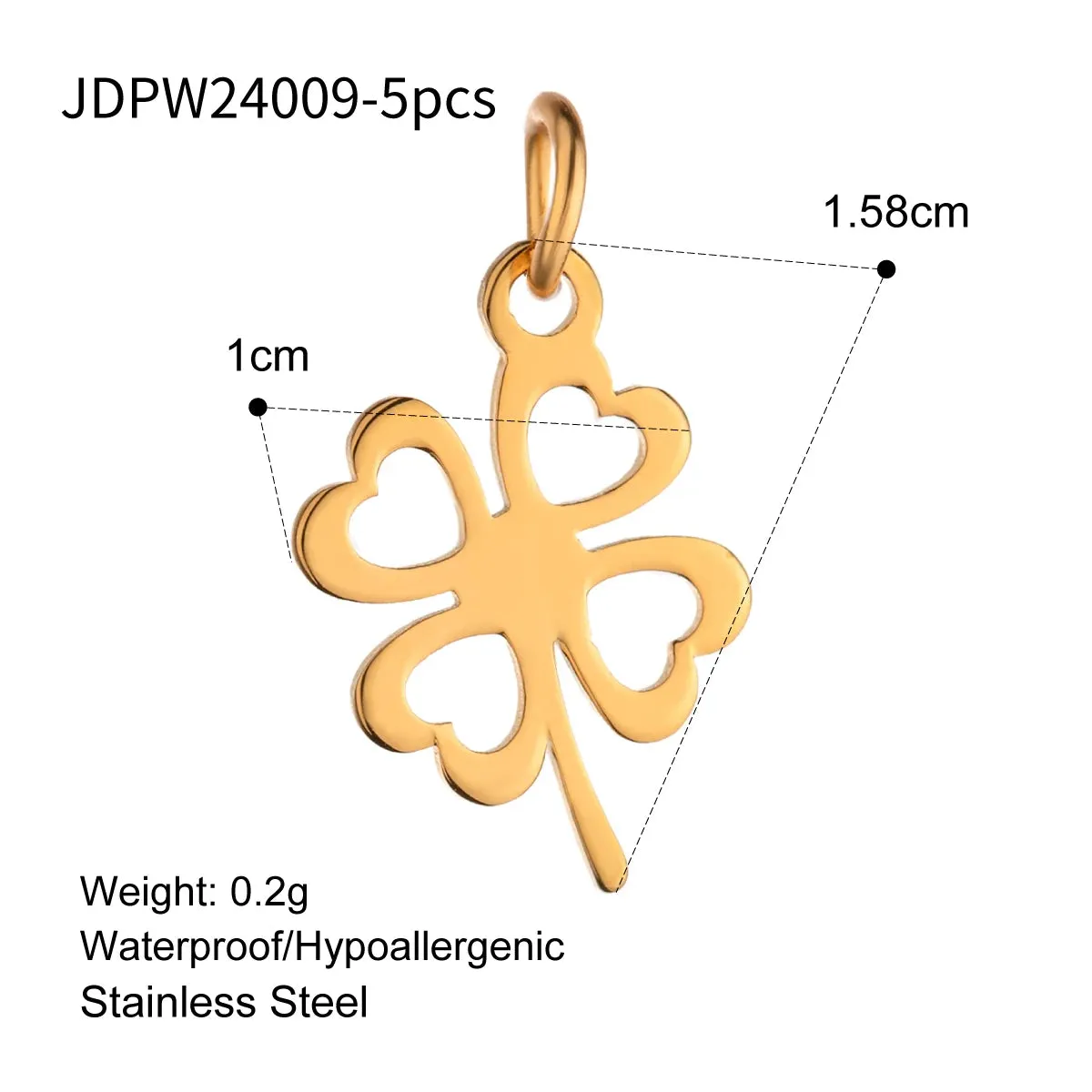 VAIGE 5-Piece Stainless Steel Cross Star Pendant Charm Set for DIY Jewelry Making - Perfect for Earrings, Necklaces, and Bracelets