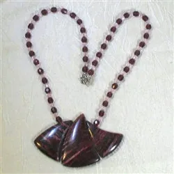 Whimsical Amethyst and Purple Jasper Bib Necklace