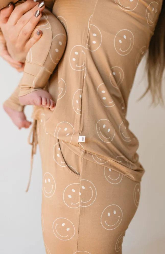 Women's Bamboo Pajamas  | Just Smile Tan