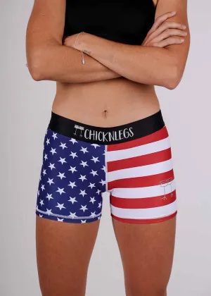 Women's USA 3" Compression Shorts